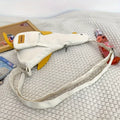 Walk Vela Cute Duck Shape Canvas Crossbody Bag – White